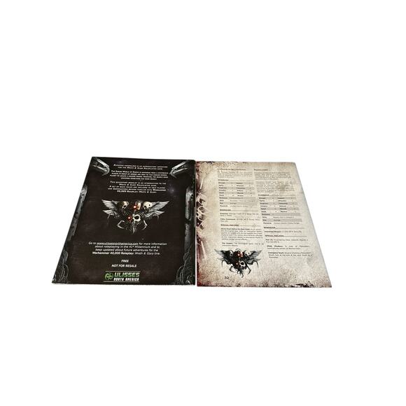 Wrath & Glory Blessings Unheralded Warhammer 40k Roleplay Free RPG Day 2018 New - Picture 2 of 2